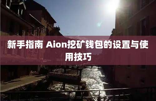 新手指南 Aion挖矿钱包的设置与使用技巧