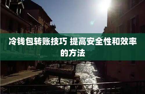 冷钱包转账技巧 提高安全性和效率的方法