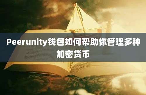 Peerunity钱包如何帮助你管理多种加密货币