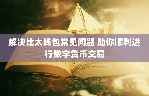 解决比太钱包常见问题 助你顺利进行数字货币交易