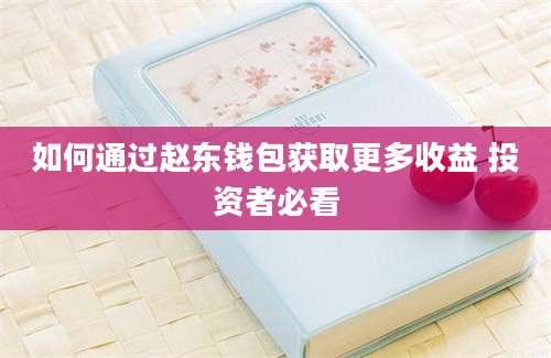 如何通过赵东钱包获取更多收益 投资者必看