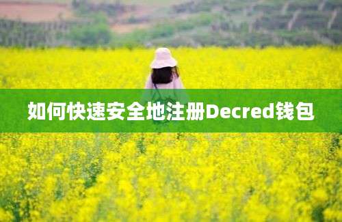 如何快速安全地注册Decred钱包