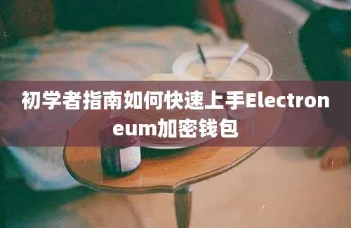 初学者指南如何快速上手Electroneum加密钱包