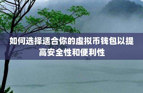 如何选择适合你的虚拟币钱包以提高安全性和便利性