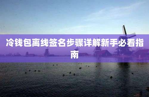 冷钱包离线签名步骤详解新手必看指南