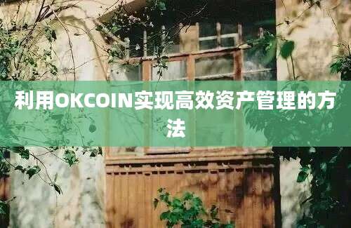 利用OKCOIN实现高效资产管理的方法