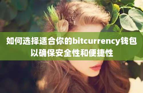 如何选择适合你的bitcurrency钱包以确保安全性和便捷性