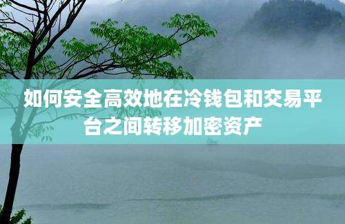 如何安全高效地在冷钱包和交易平台之间转移加密资产