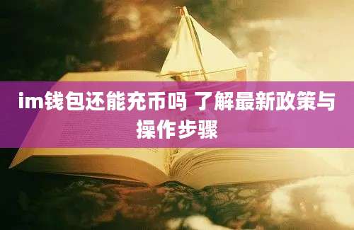 im钱包还能充币吗 了解最新政策与操作步骤