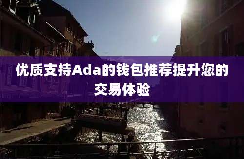 优质支持Ada的钱包推荐提升您的交易体验